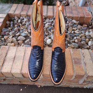 MEN'S COWBOY BOOTSALLIGATOR PRINT !